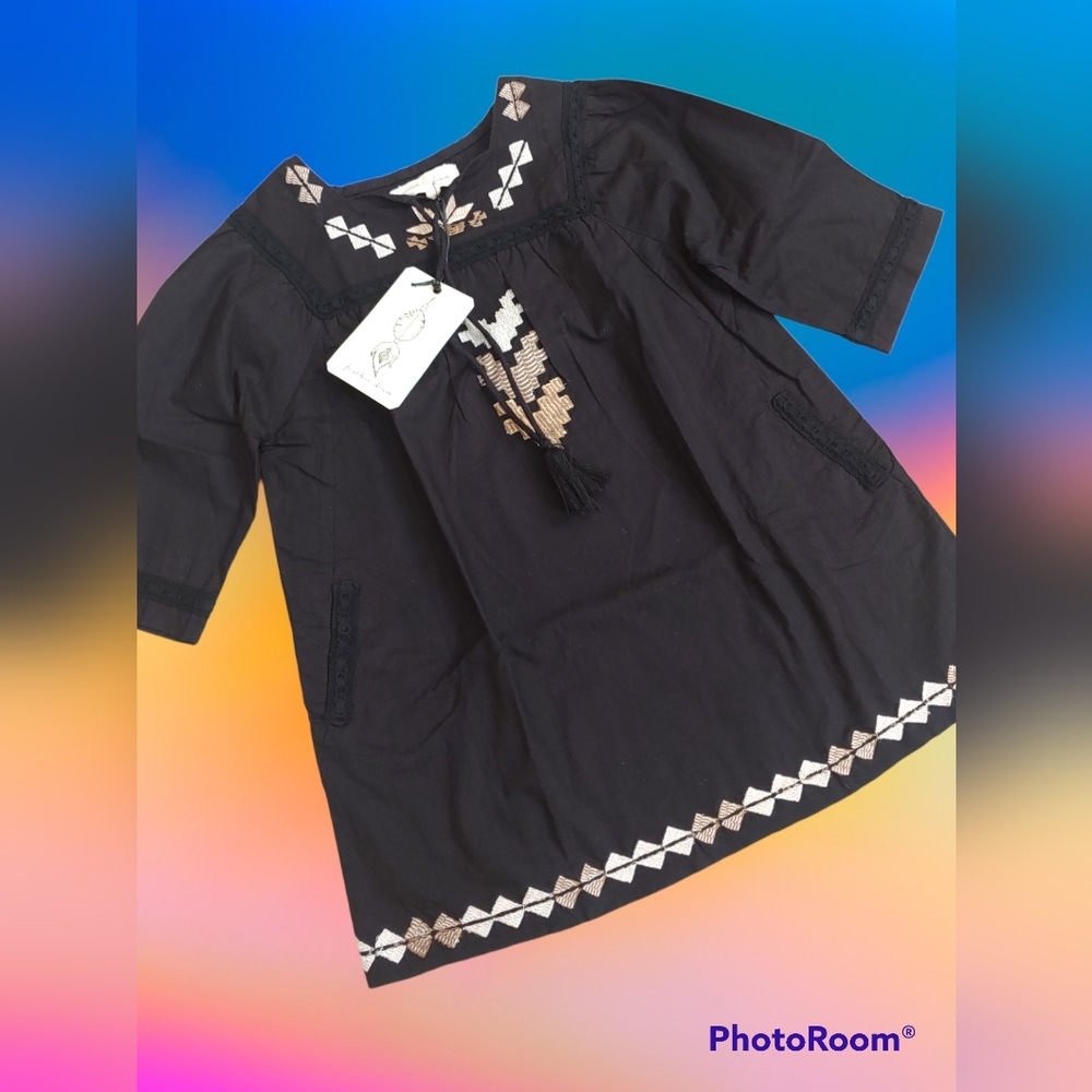 Feather Drum Lined stunning dress girls 4